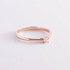 Помолвочное золотое кольцо с бриллиантом кб0403z от ювелирного магазина Оникс - 1