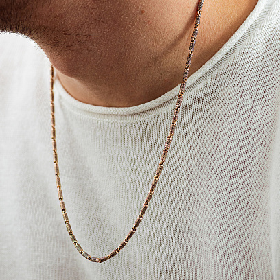 Чоловічий золотий ланцюжок ц00562 №7