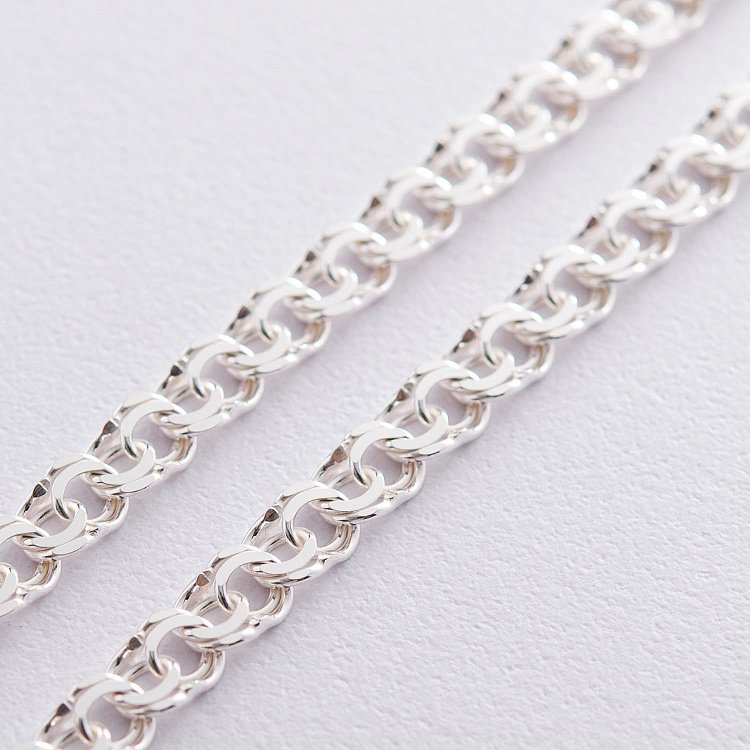 ﻿Срібний ланцюжок (плетіння Гарібальді) б0117213 від ювелірного магазину Онікс - 1