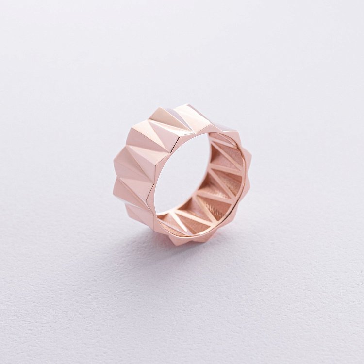 Широка золота каблучка "Christina" к08184 від ювелірного магазину Онікс