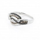 Золотое кольцо с бриллиантами к307А1 от ювелирного магазина Оникс - 1