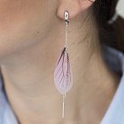 Срібні сережки "Крила" 122140 от ювелирного магазина Оникс