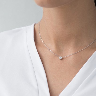 Золотое колье с бриллиантами колб0037ca