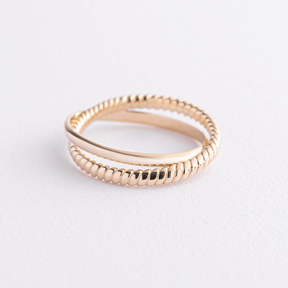 Кольцо "Yasmine" в желтом золоте к07554 №2