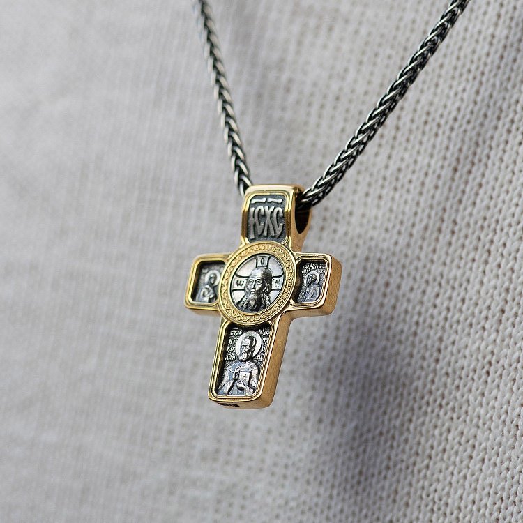 Православний хрест (позолота) 131461 від ювелірного магазину Онікс - 7