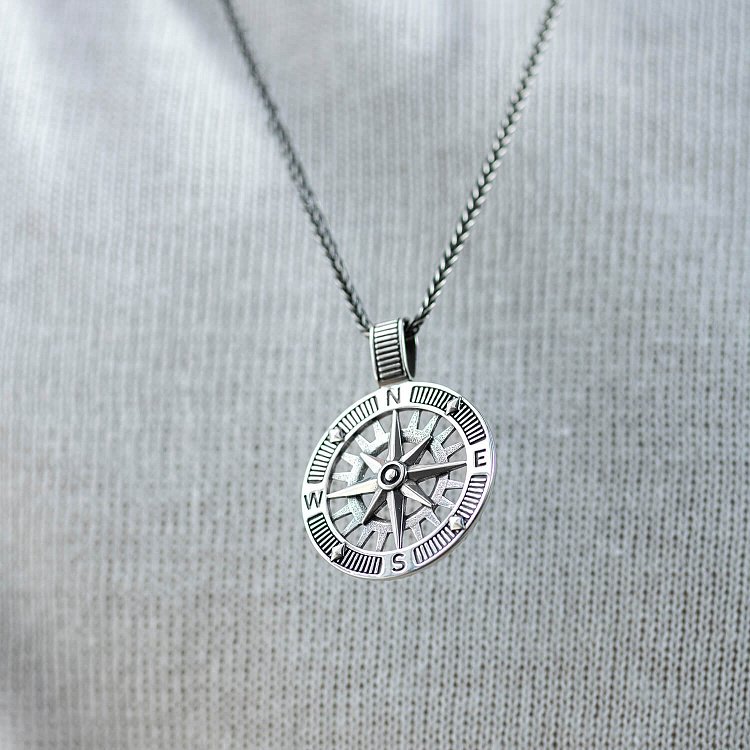 Срібний кулон "Роза вітрів" 7330 від ювелірного магазину Онікс - 3