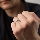 Чоловічий срібний перстень "Антистрес" (чорніння) TR-01-00006 от ювелирного магазина Оникс - 7