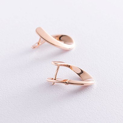 Золоті сережки "Крапельки" с05809 №4