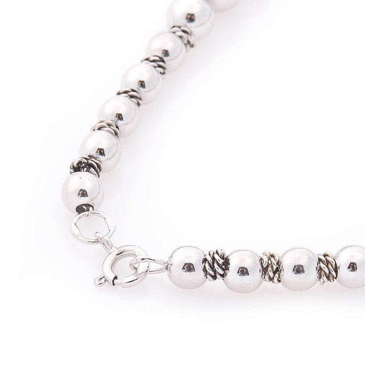 Серебряный браслет с шариками 141304 от ювелирного магазина Оникс - 2