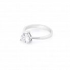 Серебряное помолвочное кольцо (фианит) 111978 от ювелирного магазина Оникс - 2