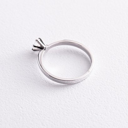 Заручальна золота каблучка з діамантом 220071121 №4