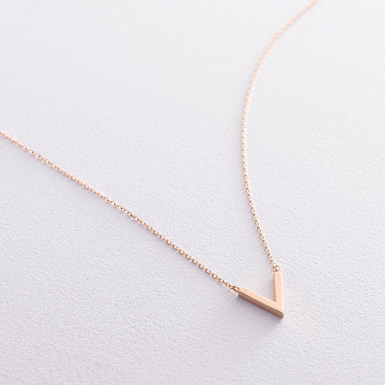 Колье "Особенное" в красном золоте кол01740 от ювелирного магазина Оникс - 8