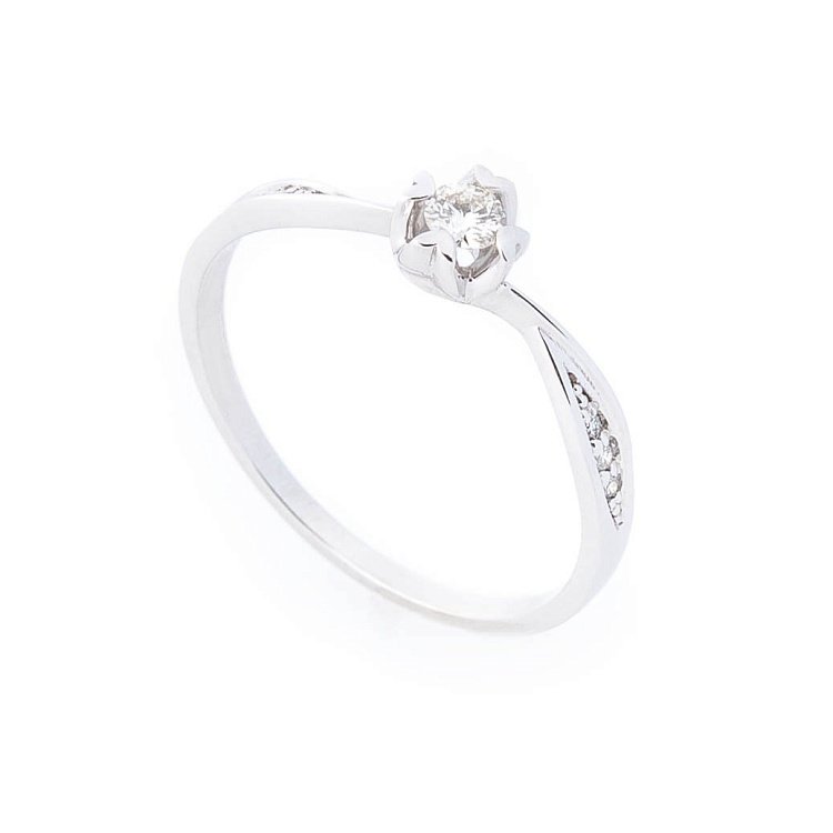 Золота каблучка з діамантами erdh146278 від ювелірного магазину Онікс