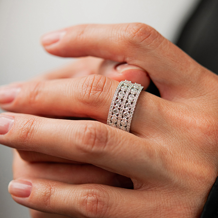 Золотое кольцо с бриллиантами кб0561cha от ювелирного магазина Оникс - 4