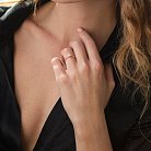 Помолвочное золотое кольцо с бриллиантом 25052421 от ювелирного магазина Оникс - 2