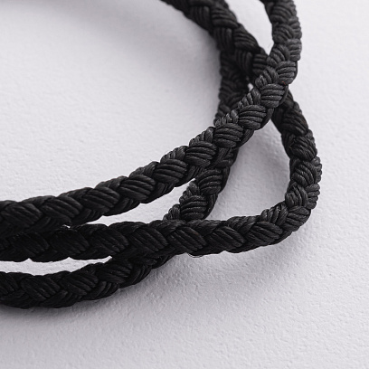 Ювелирный шнурок с золотой застежкой кол02661 №2