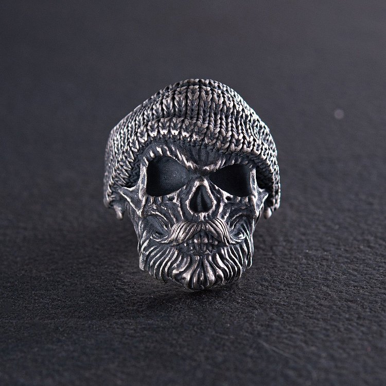 Срібна каблучка "Череп" 112689 від ювелірного магазину Онікс - 4