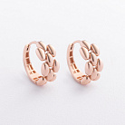 Серьги "Charlie" в красном золоте с09480 от ювелирного магазина Оникс