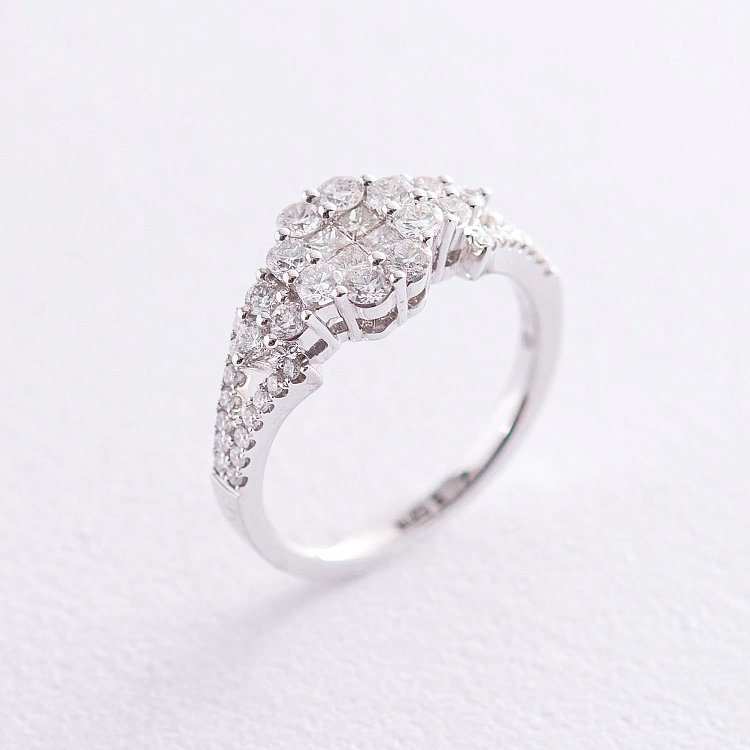 Золота каблучка з діамантами DR8197cha від ювелірного магазину Онікс