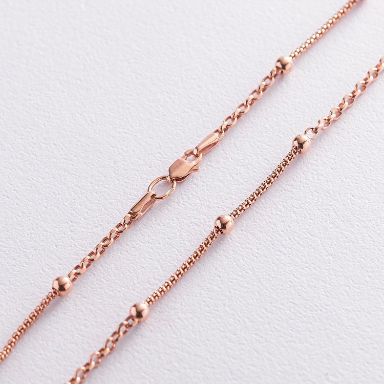 Ланцюжок в червоному золоті ц00435 від ювелірного магазину Онікс