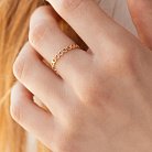 Золотий перстень з сердечками к06170 от ювелирного магазина Оникс - 2