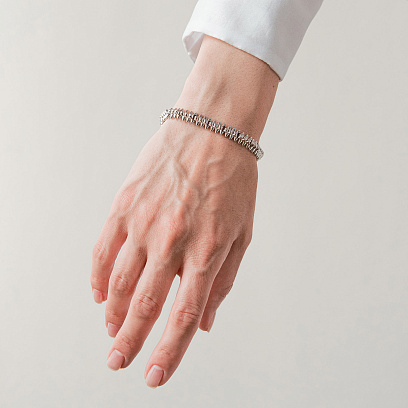 Браслет "Тереза" в белом золоте б05429 №5