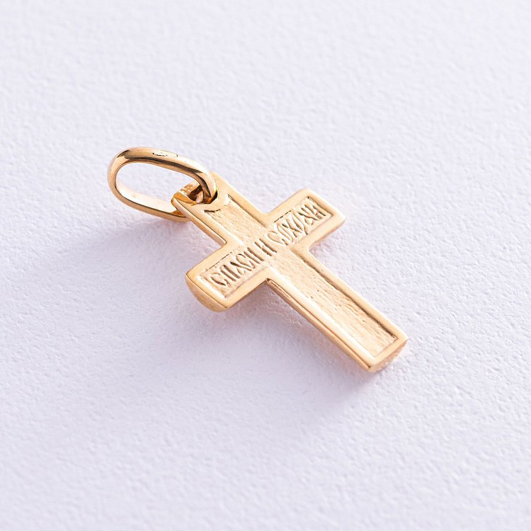 Срібний хрест з позолотою 131745 від ювелірного магазину Онікс - 2