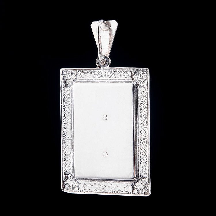 Серебряная ладанка (перламутр) 13840 от ювелирного магазина Оникс - 1