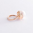 Золотое кольцо (жемчуг, бриллианты) к467 от ювелирного магазина Оникс - 3