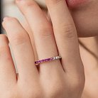 Золотое кольцо с бриллиантами и рубинами кб0469di от ювелирного магазина Оникс - 5