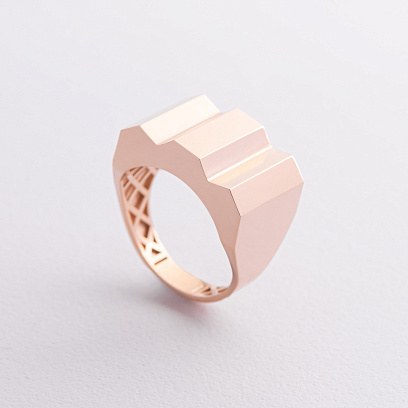 Каблучка "Gabriela" у червоному золоті к08364