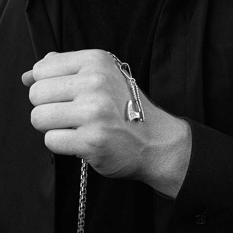 Серебряный кулон "Секира Перуна" 093 от ювелирного магазина Оникс - 7