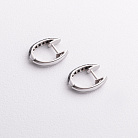 Золоті сережки з чорними діамантами сб0252sth от ювелирного магазина Оникс - 1