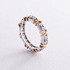 Серебряное кольцо "Эбигейл" с фианитами 8350 от ювелирного магазина Оникс
