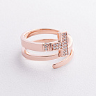 Каблучка "Tilda" у червоному золоті к08354 от ювелирного магазина Оникс - 1