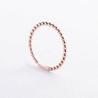 Каблучка "Кульки" у червоному золоті к08469 от ювелирного магазина Оникс - 2