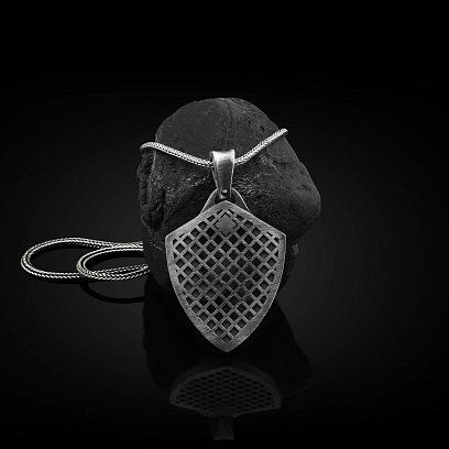 Серебряный кулон "Скандинавский Медведь Гризли" 133194 №3