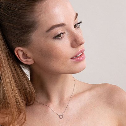 Кольє "Гармонія" в білому золоті кол01689 №4