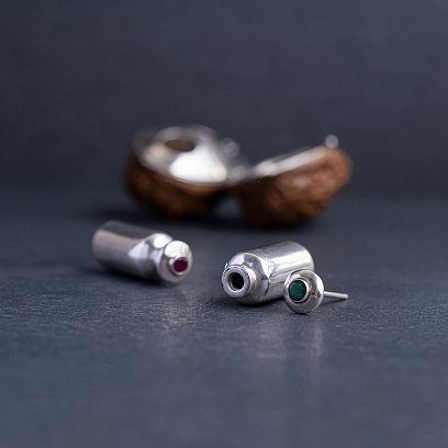 Срібна фігура "Флакон для парфумів" ручної роботи 23103 №4