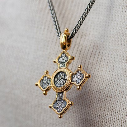 Православний хрест "Господь Вседержитель. Похвала Богородиці" 131641 №4