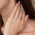 Золотое кольцо с белыми и черными бриллиантами кб0470di от ювелирного магазина Оникс - 1