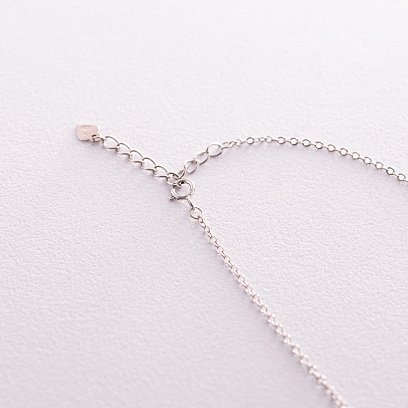 Серебряное колье с фианитами 18809 №5