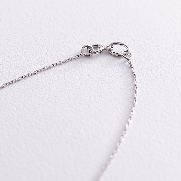 Подвійне золоте кольє з монеткою і фіанітом кол01588 від ювелірного магазину Онікс - 7