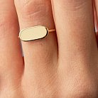 Кольцо в желтом золоте (возможна гравировка) к07206 от ювелирного магазина Оникс - 5
