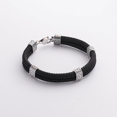 Мужской браслет "Вышиванка" в серебре 1576