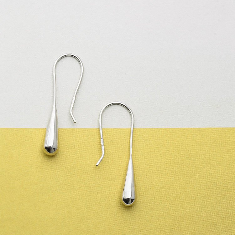 Срібні сережки "Крапельки" 122503 від ювелірного магазину Онікс - 4