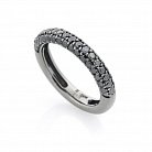 Золотое кольцо с черными бриллиантами кб0119vi от ювелирного магазина Оникс