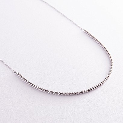 Серебряное колье "Шарики" 181214 №5