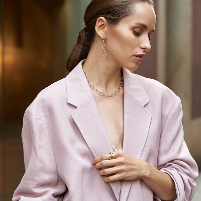 Срібна каблучка "Ритм"  7440род №4