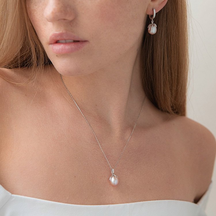 Золоті сережки з перлами с07318 від ювелірного магазину Онікс - 2